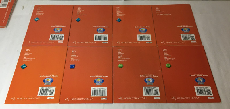 Lot of 23 Houghton Mifflin Books Early Readers - Grade Level 2 - Vocabulary gallery
