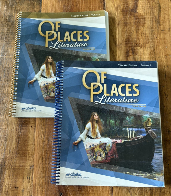 ABeka Of Places Literature Teacher Edition Volumes 1 & 2 8th Grade fifth edition