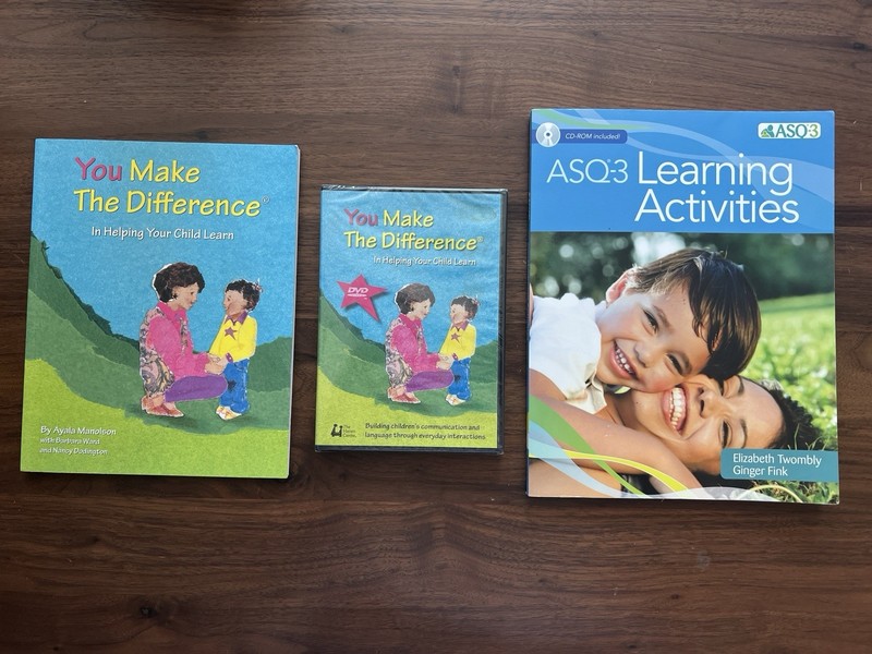 ASQ-3 Learning Activities Book And CD-Rom, You Make The Difference Book and DVD