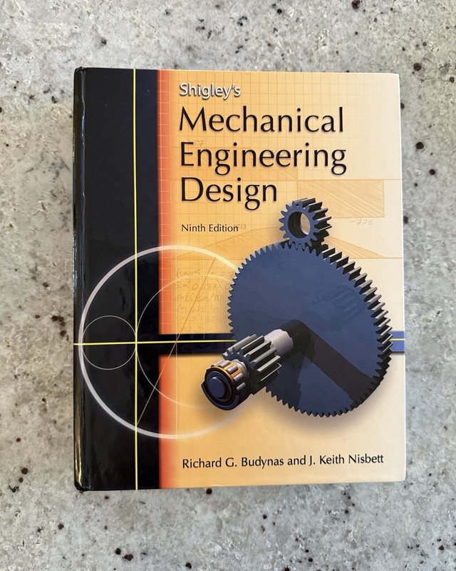 Shigley’s Mechanical Engineering Design 9th Ed by Budynas & Nisbett 2011 HCVG