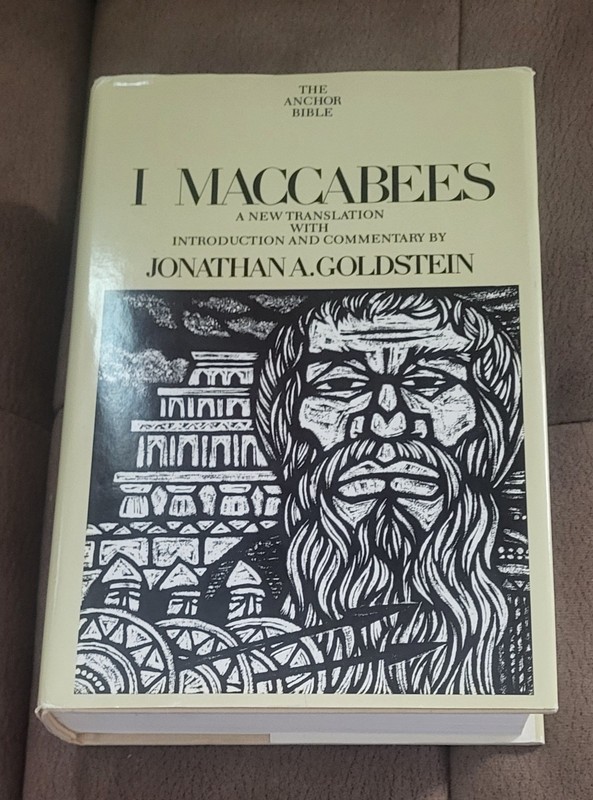 The Anchor Bible: I Maccabees, hardcover, with dust jacket – Like New