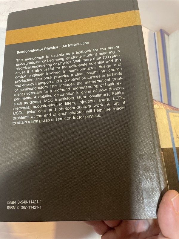 Semiconductor Physics An Introduction K. Seeger Springer Series Sold State 40 gallery