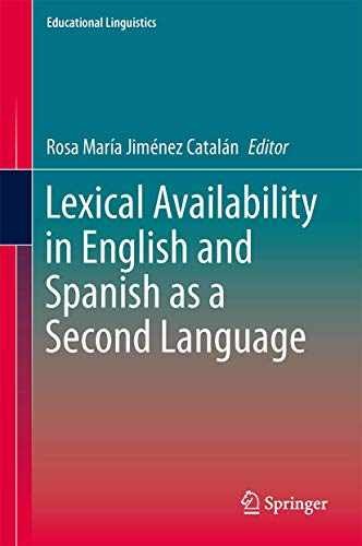 Lexical Availability in – Hardcover, by Jiménez Catalán Rosa – Very Good