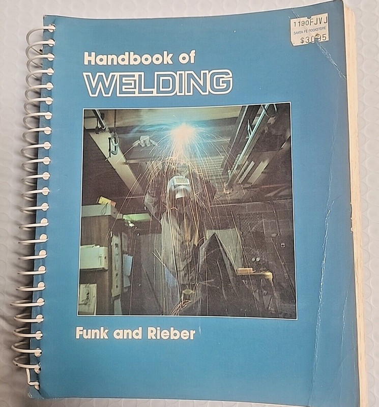 HANDBOOK OF WELDING BY FUNK AND RIEBER COVERS SMAW-GTAW-GMAW-OAW ETC. (E-3)
