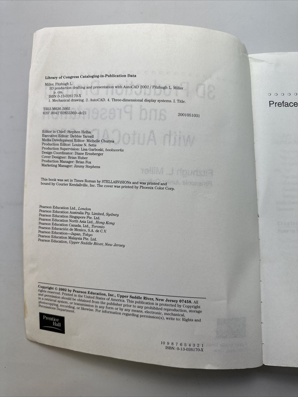3D Production Drafting and Presentation Using AutoCAD 2002 and 2000i by Fitzhugh gallery
