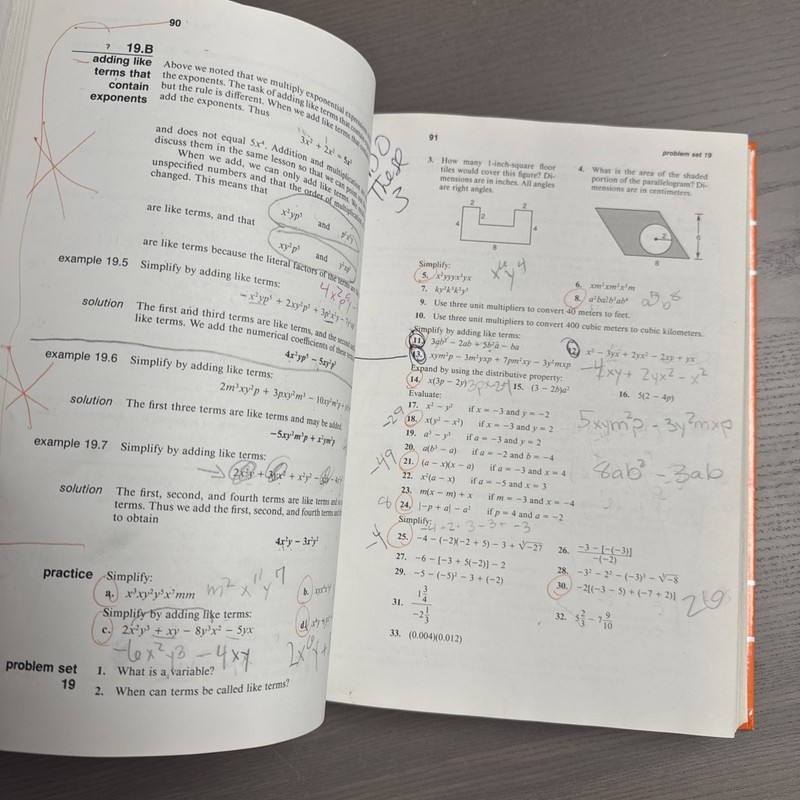 Algebra 1- An Incremental Development by John Saxon (HB, 2nd Ed) Student Used gallery