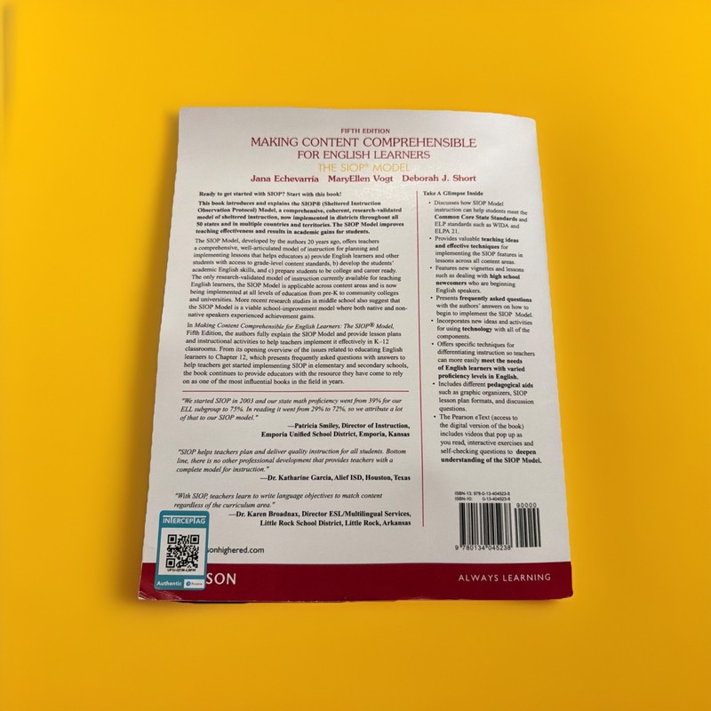 Making Content Comprehensible for English Learners: The SIOP Model gallery