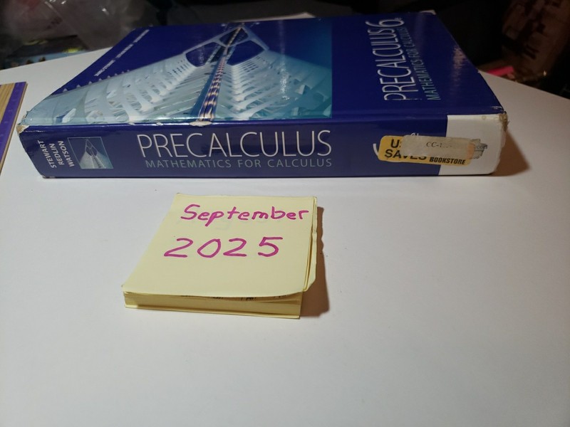 Precalculus : Mathematics for Calculus 6e by James Stewart HC Book SOLD AS IS gallery