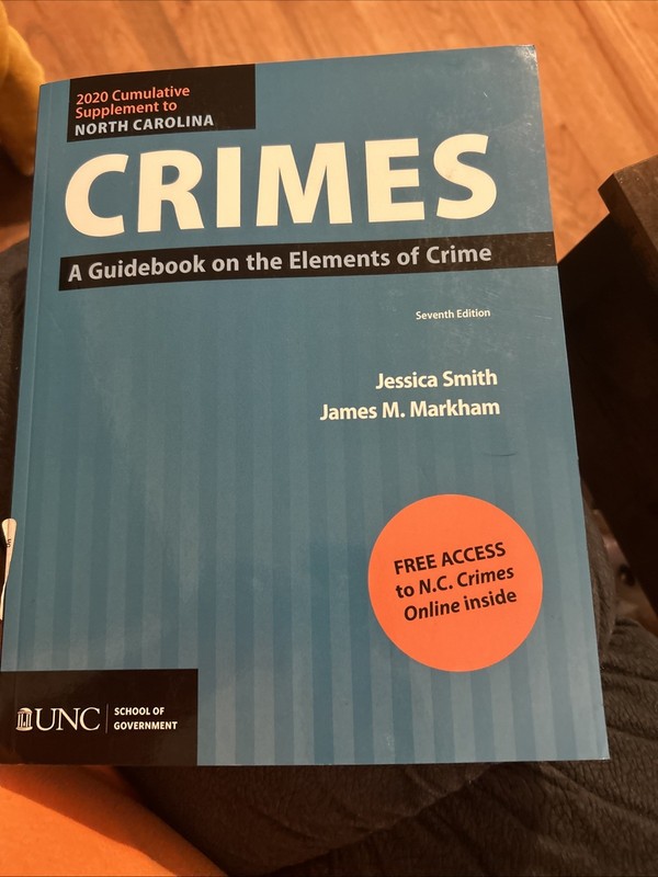 2020 Cumulative Supplement to North Carolina Crimes: A Guidebook on the Ele. 7e