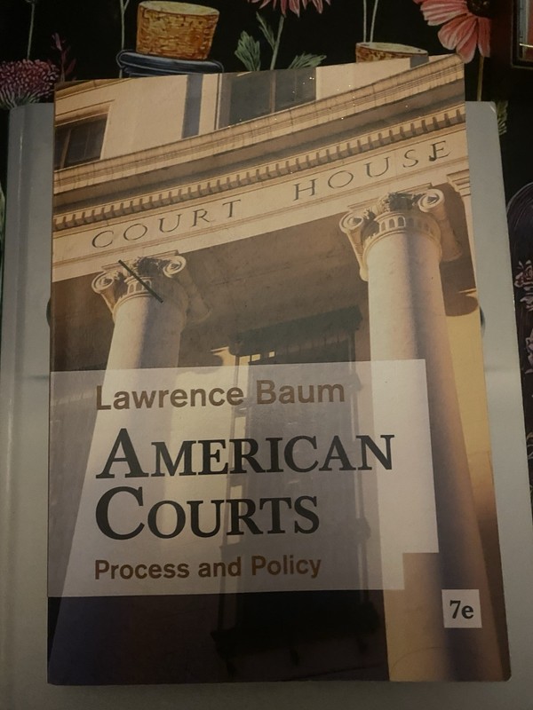 American Courts : Process and Policy by Lawrence. Baum (2012, Trade Paperback)