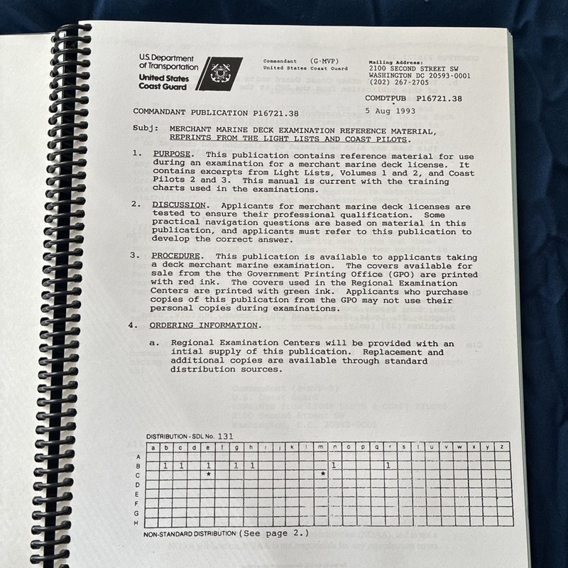 Merchant Marine Deck Examination Reference Material Reprints From the Light List gallery