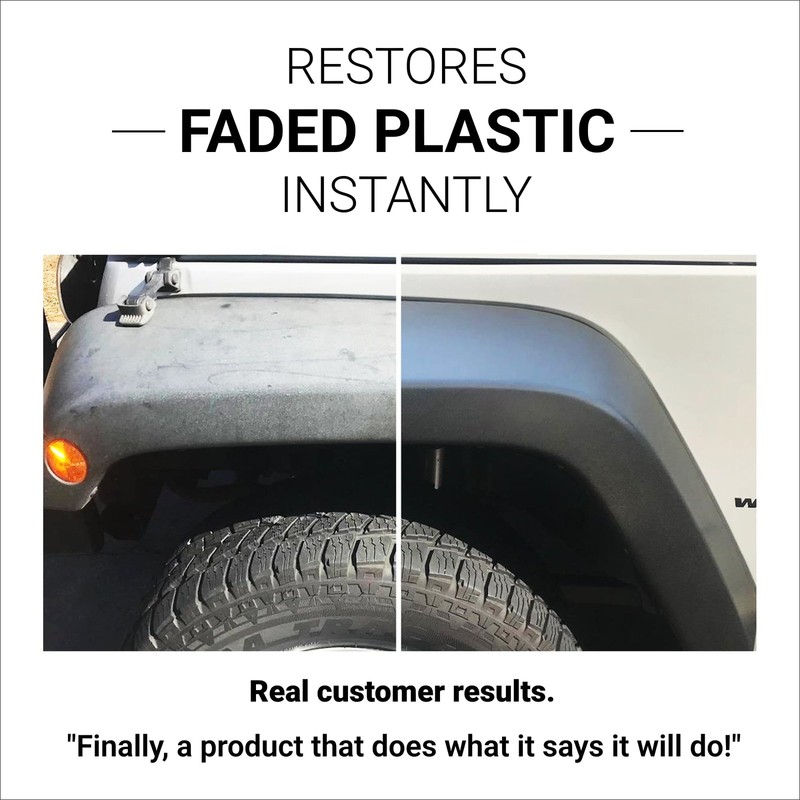 Plastic Restorer for Vehicles | Restore Rubber, Vinyl & Trim | 8 Oz Kit gallery