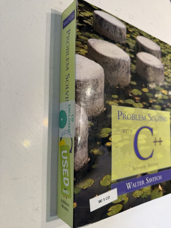 Problem Solving with C++ Paperback Savitch, 7th Edition gallery