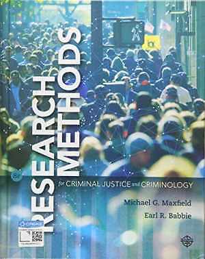 Research Methods for Criminal – Hardcover, by Maxfield Michael G.; – Good