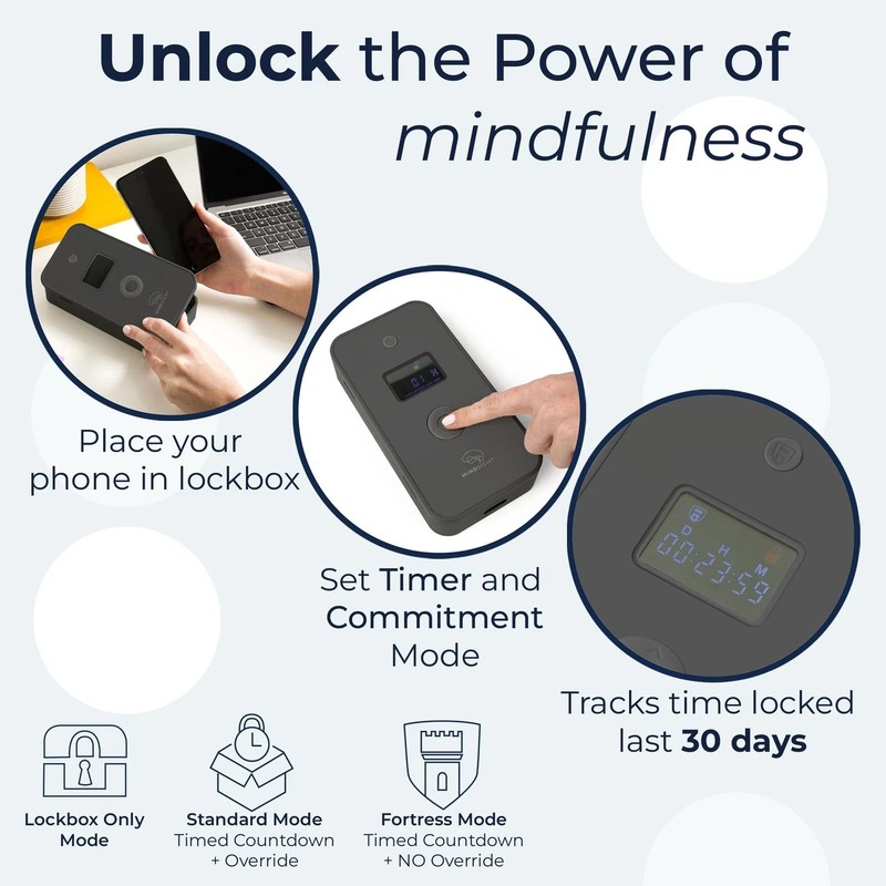 Personal Timed Lock Box | Unplug from Phones and Other Small Distractions | 3... gallery