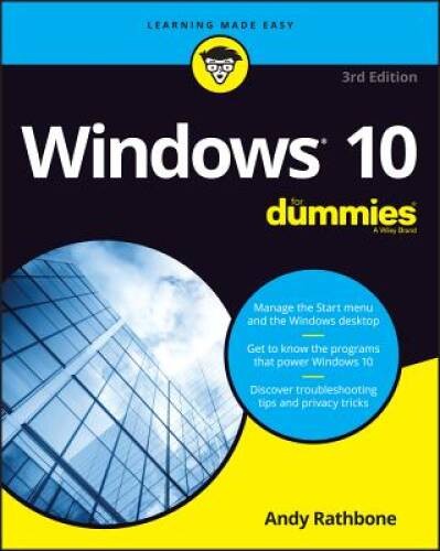 Windows 10 For Dummies (For Dummies (Computer/Tech)) – Paperback – GOOD
