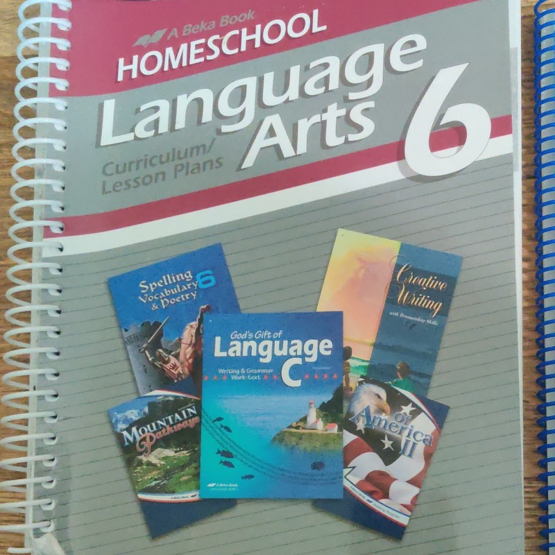 A Beka Book Abeka Homeschool Language Arts 6 Curriculum/Lesson Plans Spiral TE