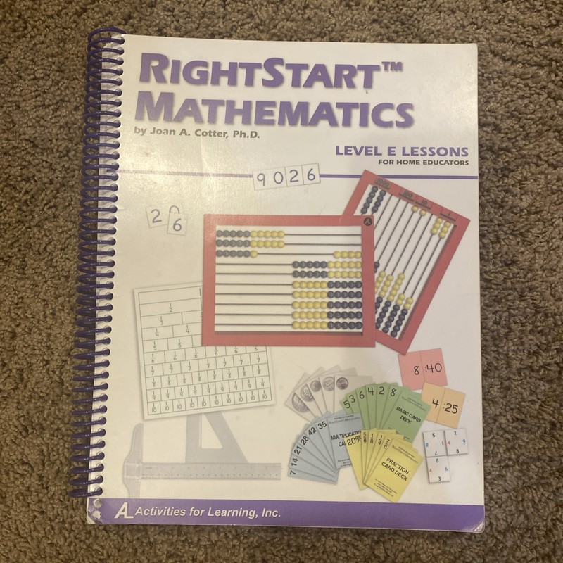 Right Start Mathematics Level E Lessons