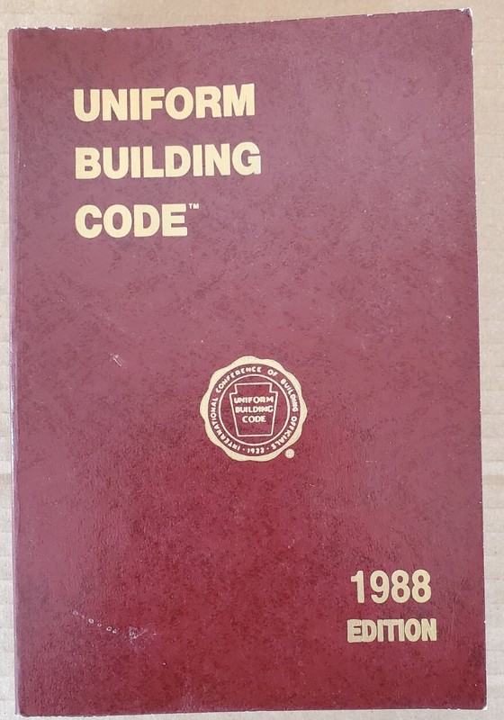 Uniform Building Code 1988 – International Conference of Building Officials