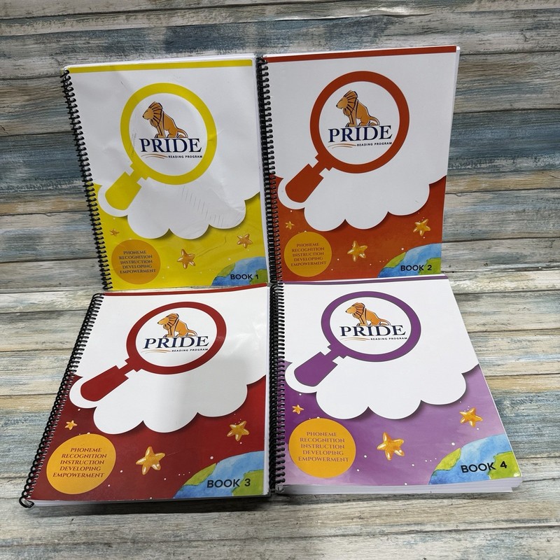Pride Reading Program Books 1 2 3 4 Set Phoneme Recognition Homeschool 2019