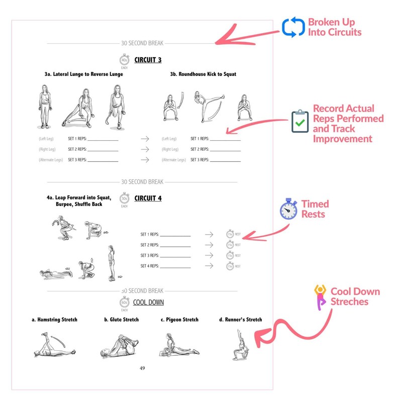 The Badass Body Goals Journal by Habit Nest. Booty Shaping & Resistance Training gallery