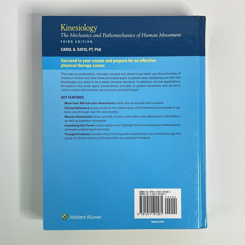 Kinesiology Mechanics Pathomechanics Human Movement Carol Oatis 3rd Edition 2017 gallery