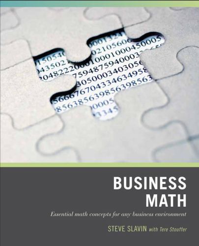 Wiley Pathways Business Math by Slavin, Steve