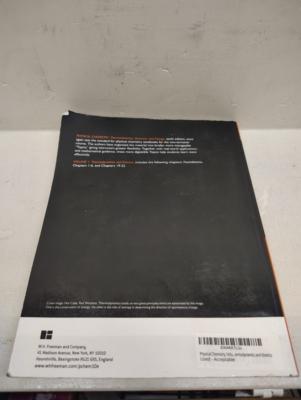 Physical Chemistry : Thermodynamics, Structure, and Change gallery
