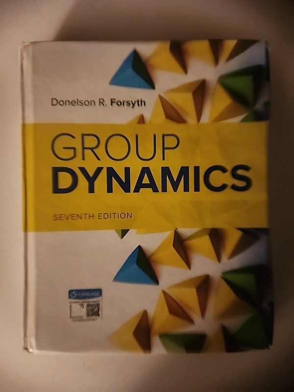 Group Dynamics by Donelson R. Forsyth (2018) Hardcover