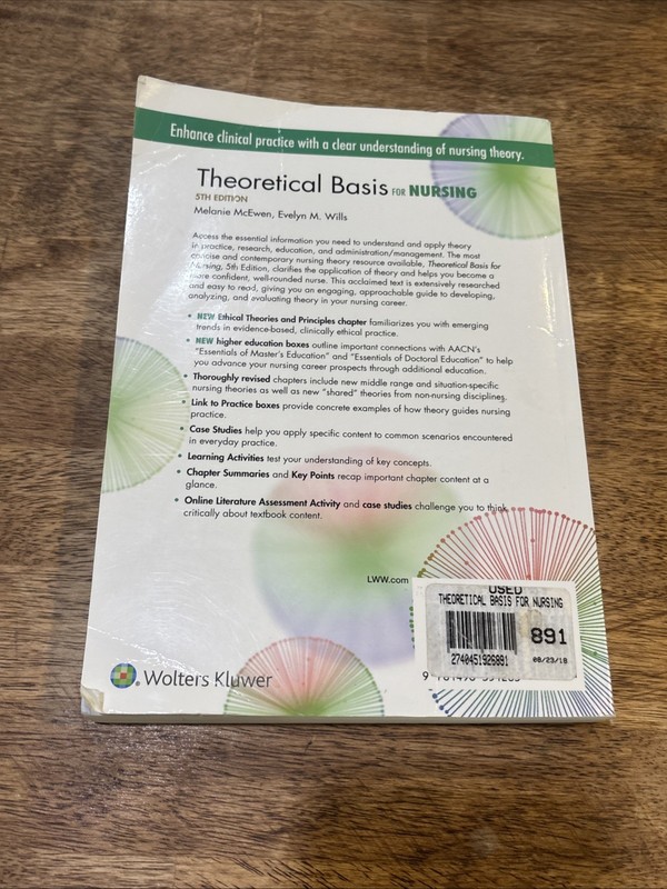 Theoretical Basis for Nursing by Evelyn M. Wills and Melanie McEwen (2018, Trade gallery