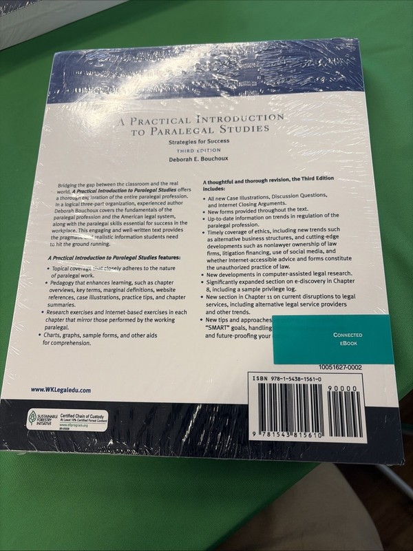 Practical Introduction to Paralegal Studies 3e w/access in shrink wrap gallery