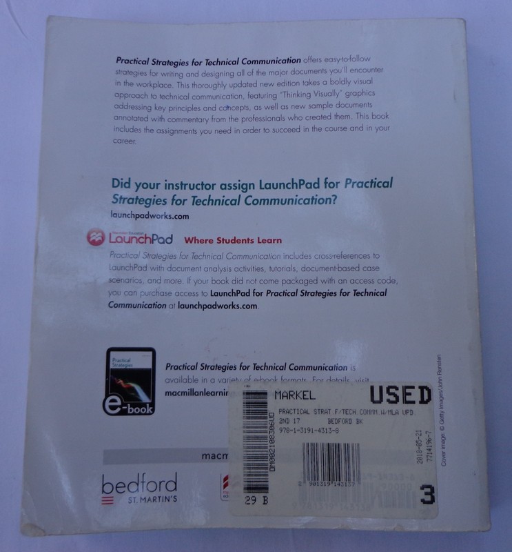 Practical Strategies Technical Communication Mike Markel Second Edition Textbook gallery
