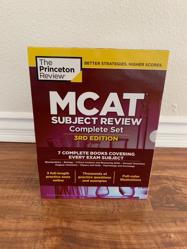 Princeton Review MCAT Subject Review 3rd Edition 7 book complete set