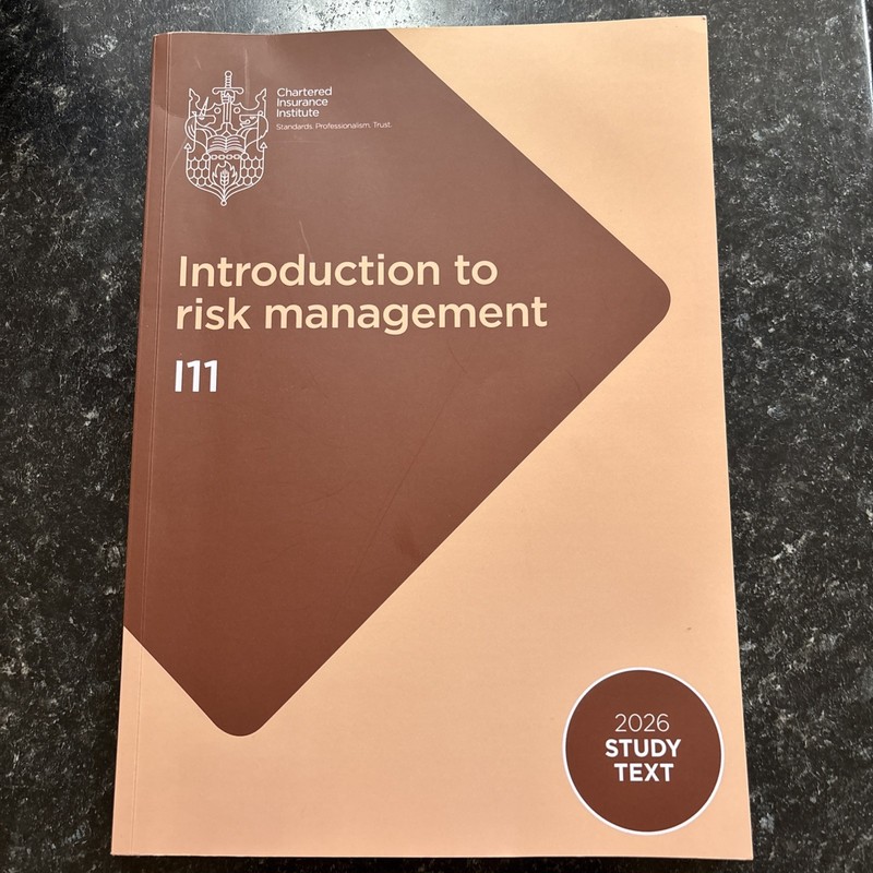 I11 – Introduction to Risk Management – 2026 Study Text