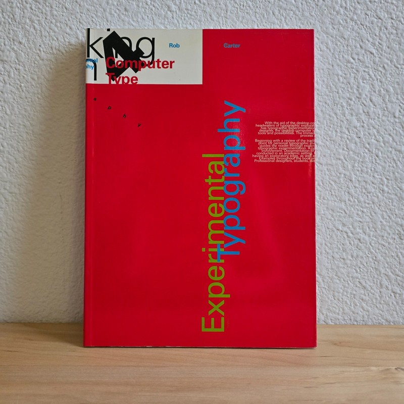 Experimental Typography Rob Carter Paperback Graphic Design Computer Type Book