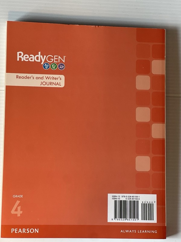 Readygen 2016 Reader's & Writer's Journal Grade 4 New books Modules vocab write gallery