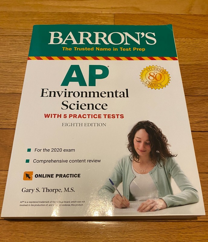 2021 Barron’s AP Environmental Science 8th Edition Paperback