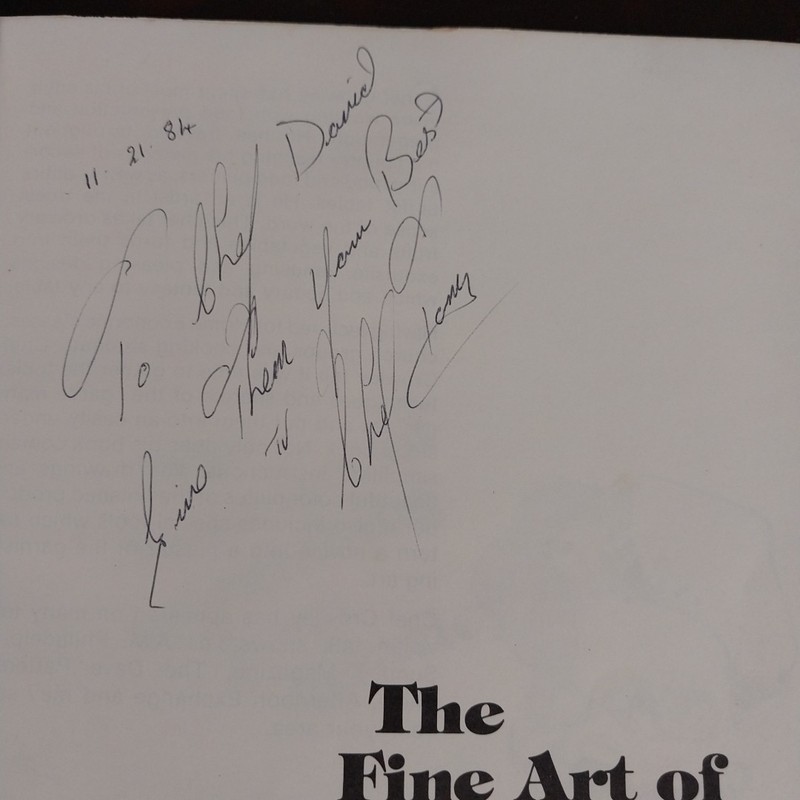 The Fine Art of Garnishing - Jerry Crowley Vintage Signed book of Garnishing gallery