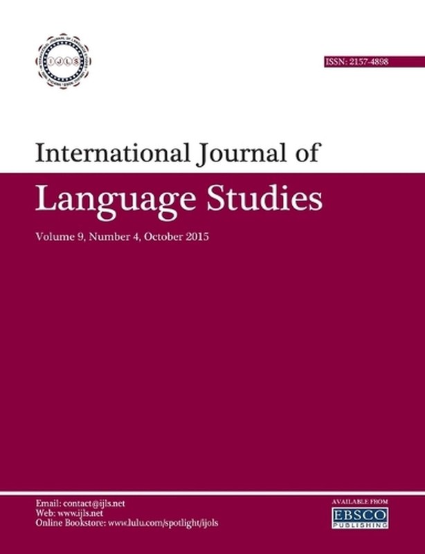 International Journal of Language Studies (IJLS) – volume 9(4) by Mohammad Ali S