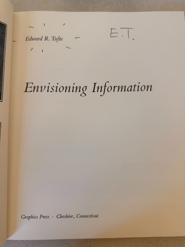 Envisioning Information : Paperback by Edward R. Tufte (1990, Trade Paperback) gallery
