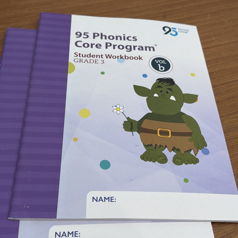 95 Phonics Core Program - Grade 3 - Student Workbooks (4) Vol. a, b, c, and d gallery