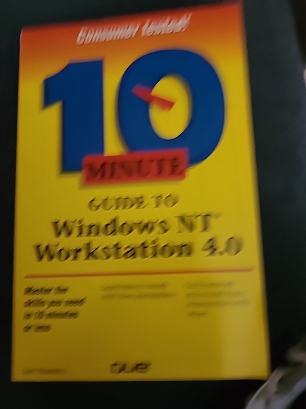 10 Minute Guide to Windows NT Workstation 4.0 by Sue Plumley (1996, Paperback)
