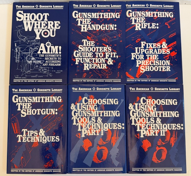6-Volume Set. The American Gunsmith Library Volume 1-6, Hardcover, Very Good