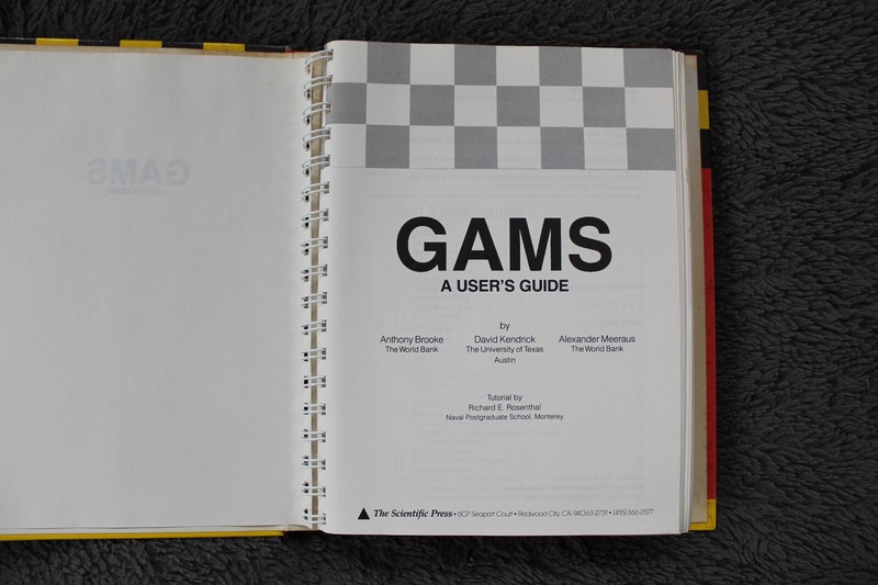 Gams : A User's Guide by David Kendrick, Anthony Brooke, Alexander Meeraus... gallery