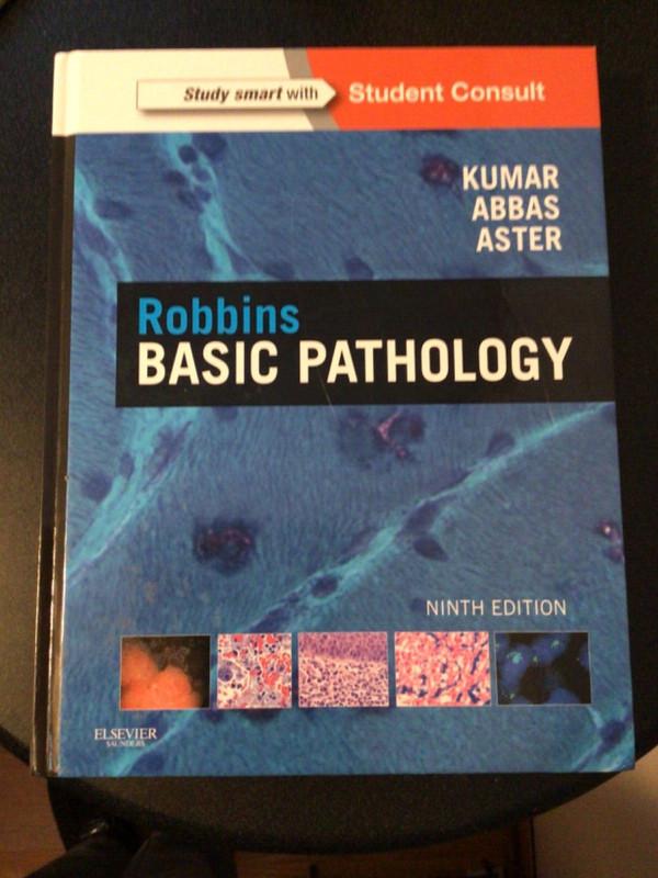 Robbins Basic Pathology 9th Edition Kumar, Abbas, Aster Like New Scratch Intact