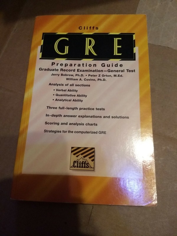 GRE Preparation Guide : Graduate Record Examination by Cliffs Notes Staff