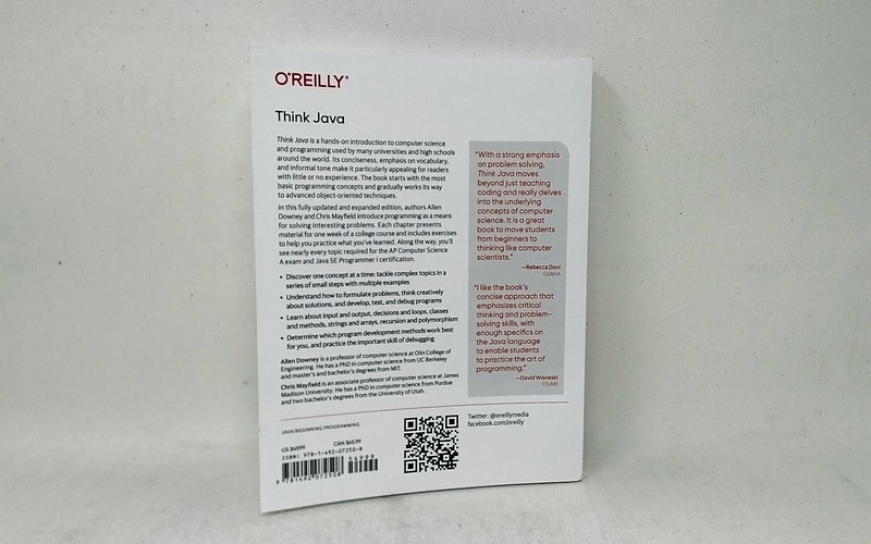 O'Reilly Media Think Java 2nd Edition Allen Downey Chris Mayfield 9781492072508 gallery