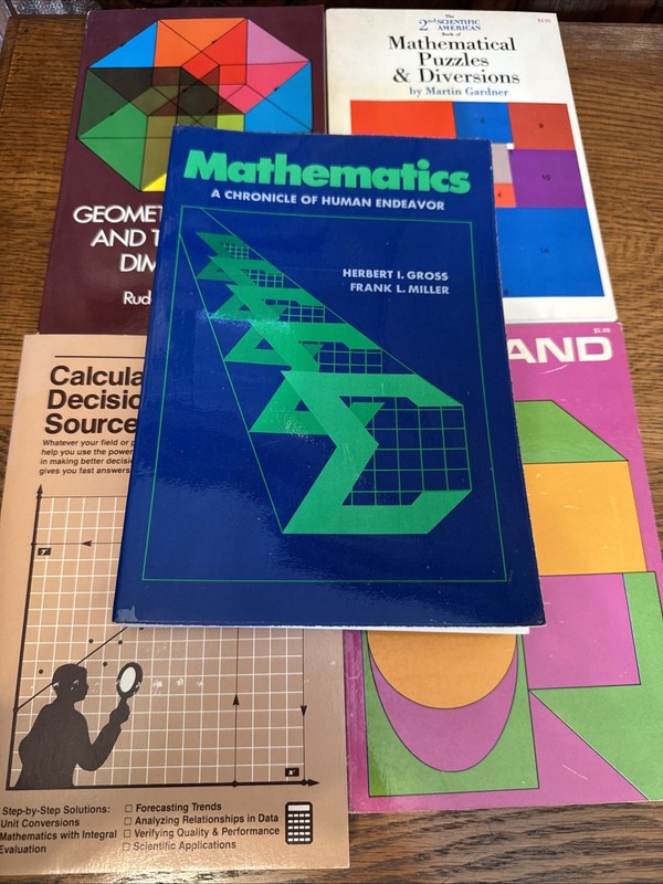 Human Endeavor & Mathematics Logic Set Theory Books Lot Of 5