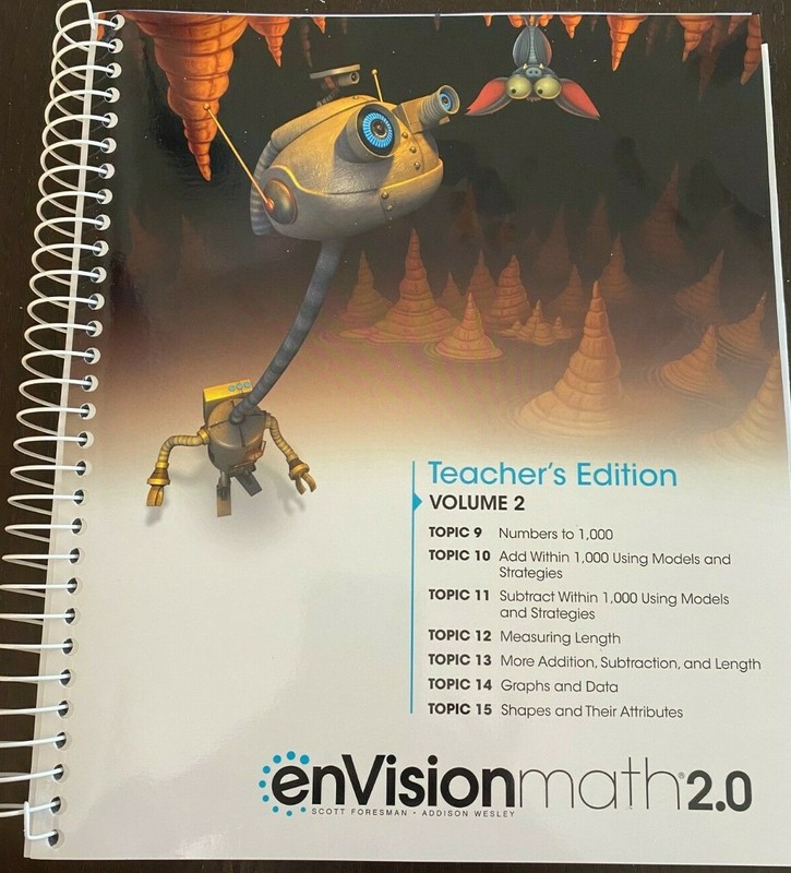 enVision math 2.0 Teacher’s Edition Volume 2 Topics 9-15 Grade 2 – NEW