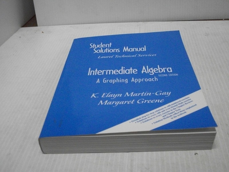 Intermediate Algebra 2nd Edition Student Solutions Manual (FC55-4-JV1309)